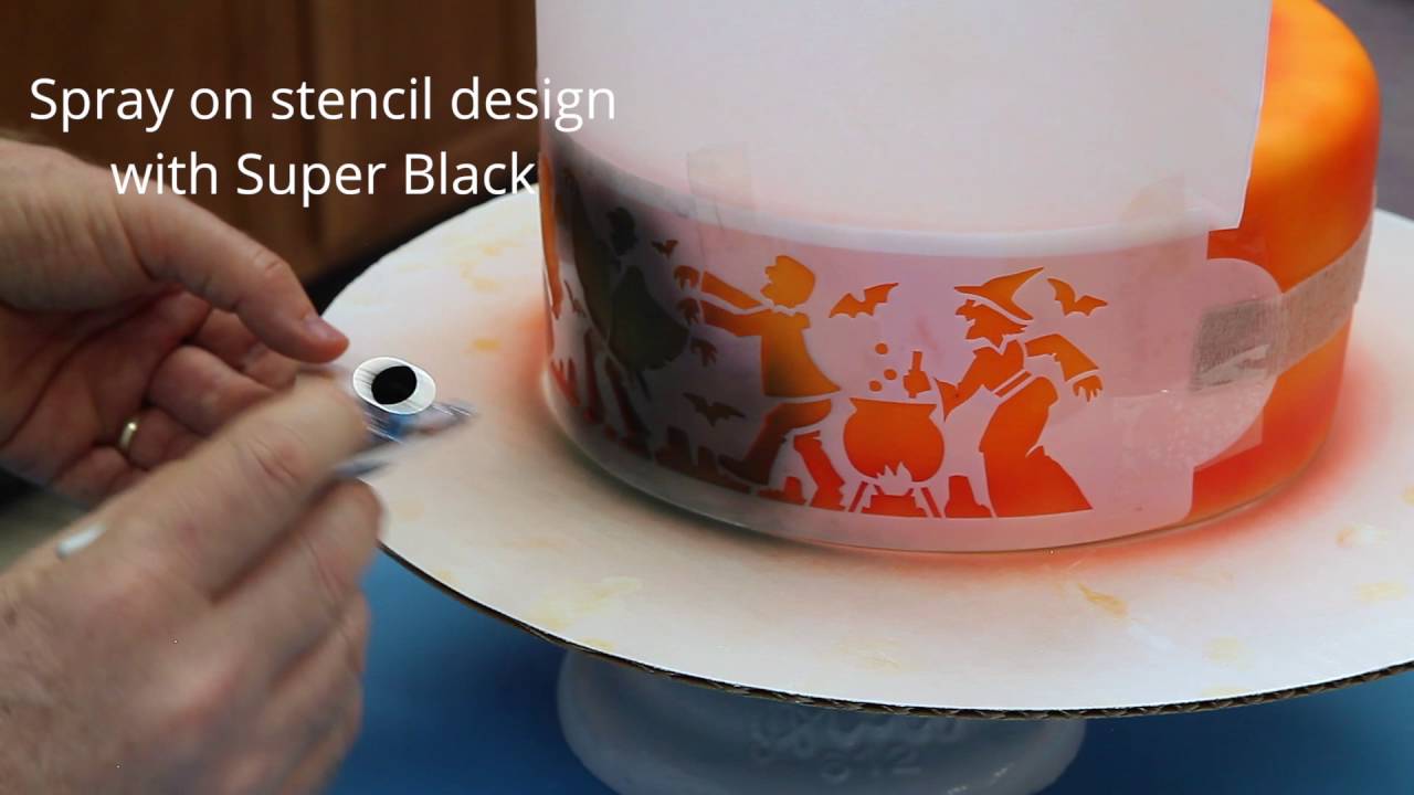How to Make Halloween Stencil Cakes | Fast and Fabulous | Global Sugar Art
