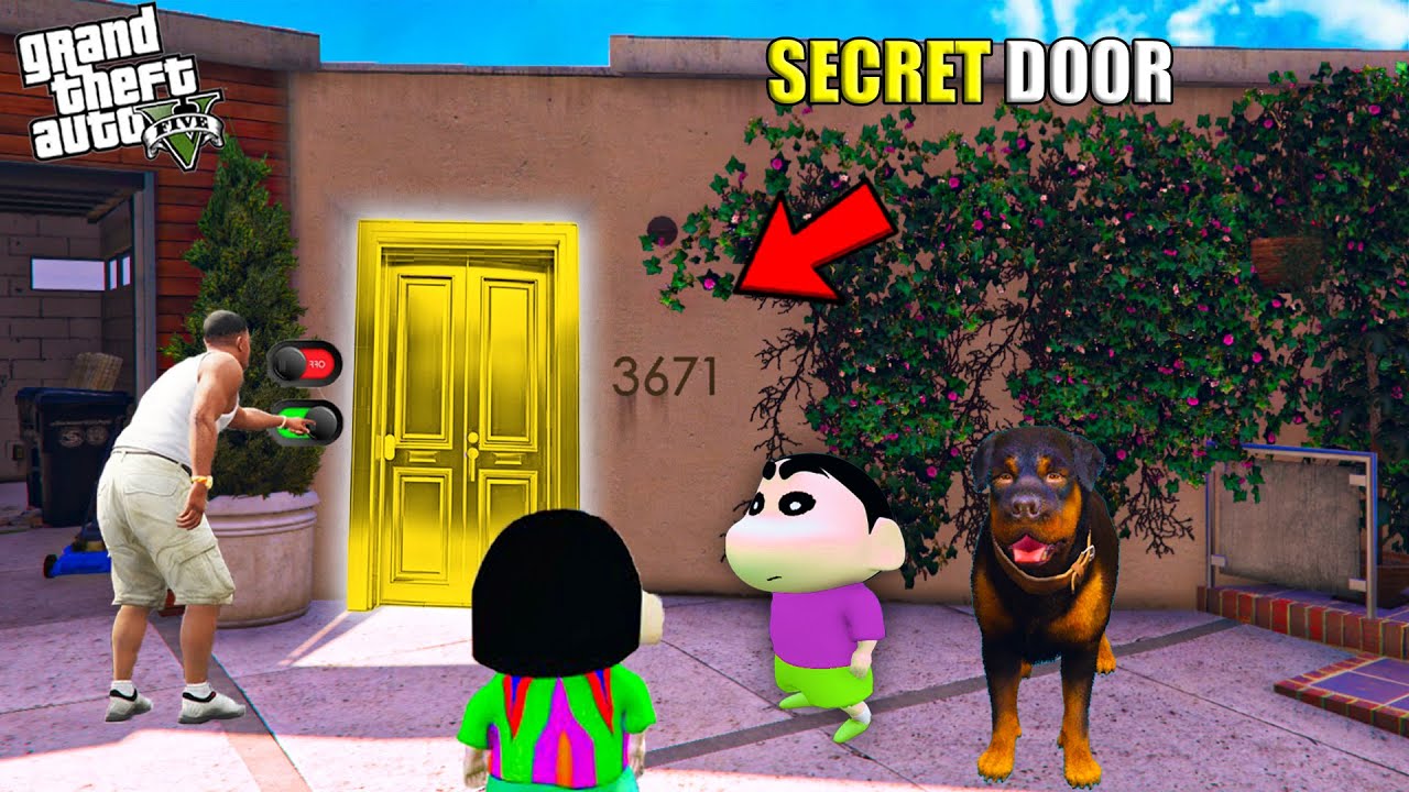 Franklin Found Secret Door Near Franklin's Backyard in GTA 5 ｜ GTA 5 AVENGERS