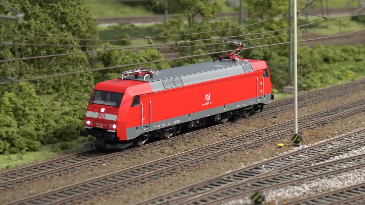BR 152 PIKO und Bahnhof, ICE4, Railjet, Cityjet.