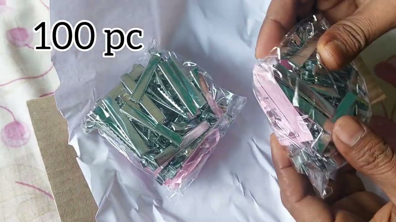 Metal Hair Clips / Metal Alligator Clips - Amazone Unboxing