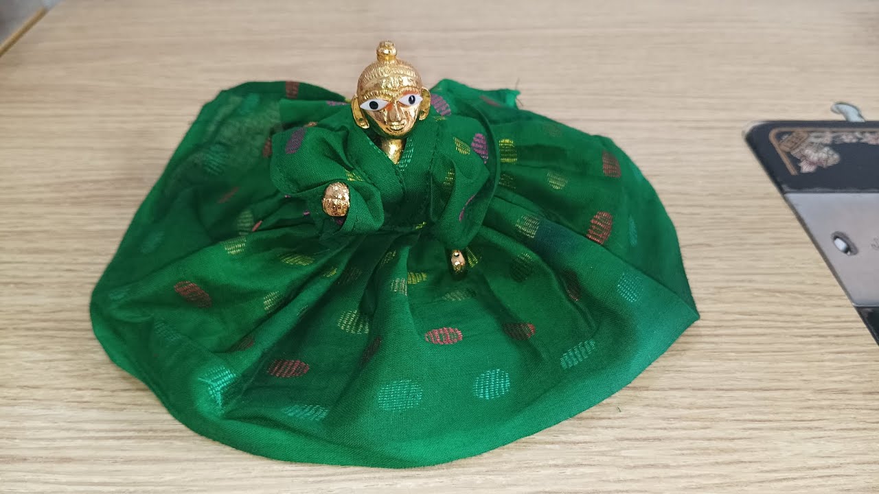 लड्डू गोपाल जी को गर्मियों की ड्रेस बनाएं/कान्हा जी समर पोशाक/Krishna ji summer dress making at home