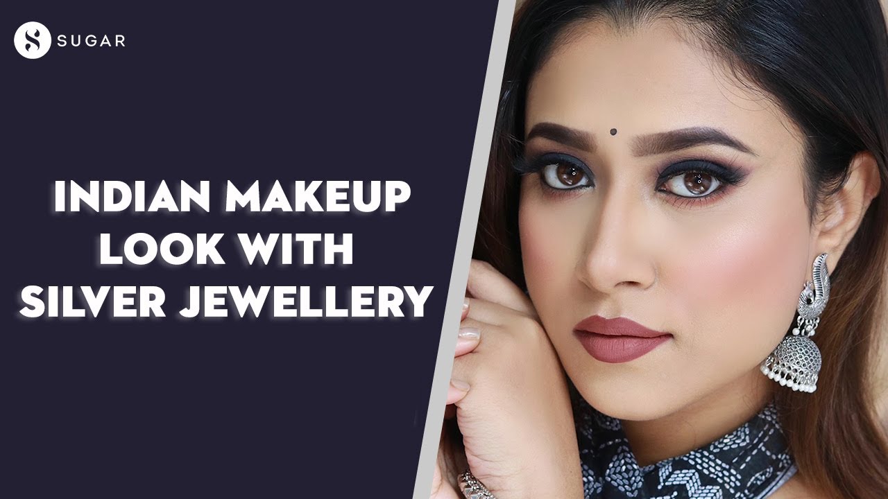 Indian Makeup Look With Silver Jewellery | SUGAR Cosmetics