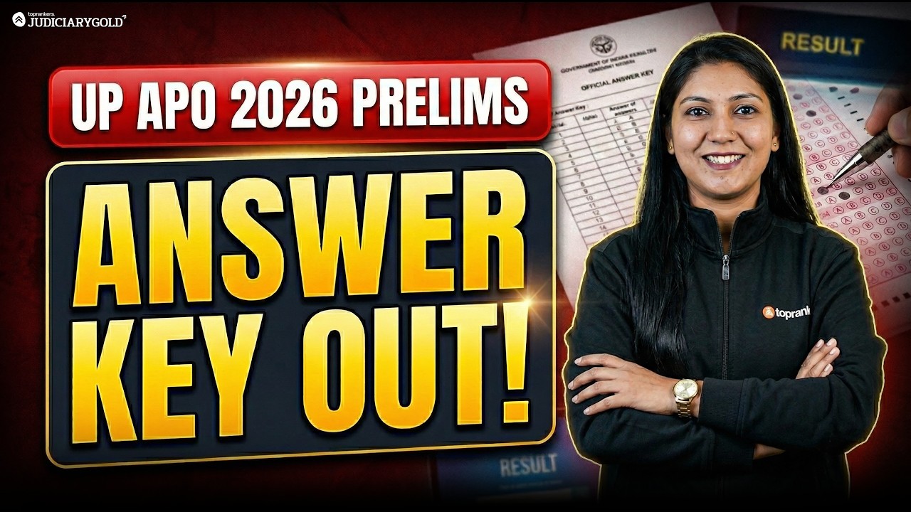 UP APO Prelims 2026 Official 🔴 Answer Key OUT! 🔥  Mark Your Answers + Complete Cutoff Prediction 👇