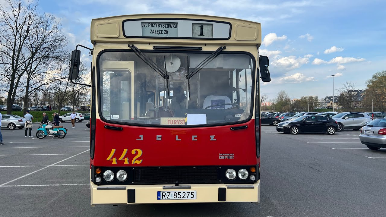 Przejazd Jelczem PR110U #442  z MPK Rzeszów na trasie Żeglarska - Lubelska MPK