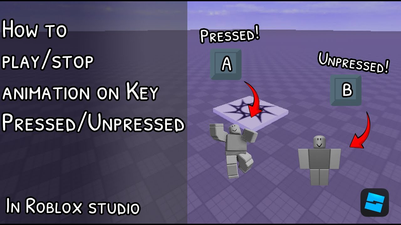 How to Play/Stop Animation on Key Pressed/Unpressed | Tutorial Roblox