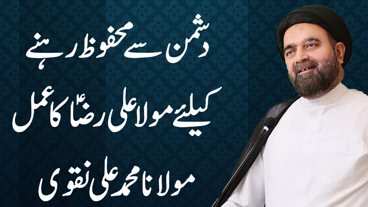 Dushman Say Mehfoz Rehny Kay Liay Mola Ali Raza Ka Khas Amal -  Maulana Syed Muhammad Ali Naqvi