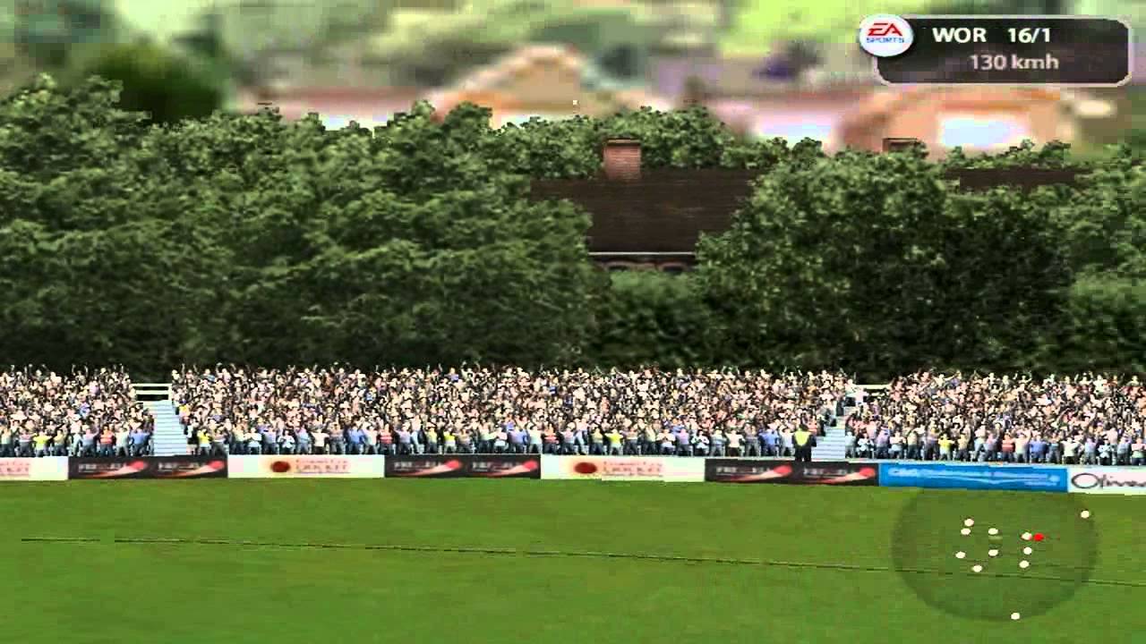 EA Cricket 2005 Gameplay - Advanced SIX Hit On The Leg Side