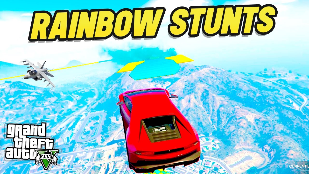 DEADLY RAINBOW ROAD RACES! (GTA 5 Online)