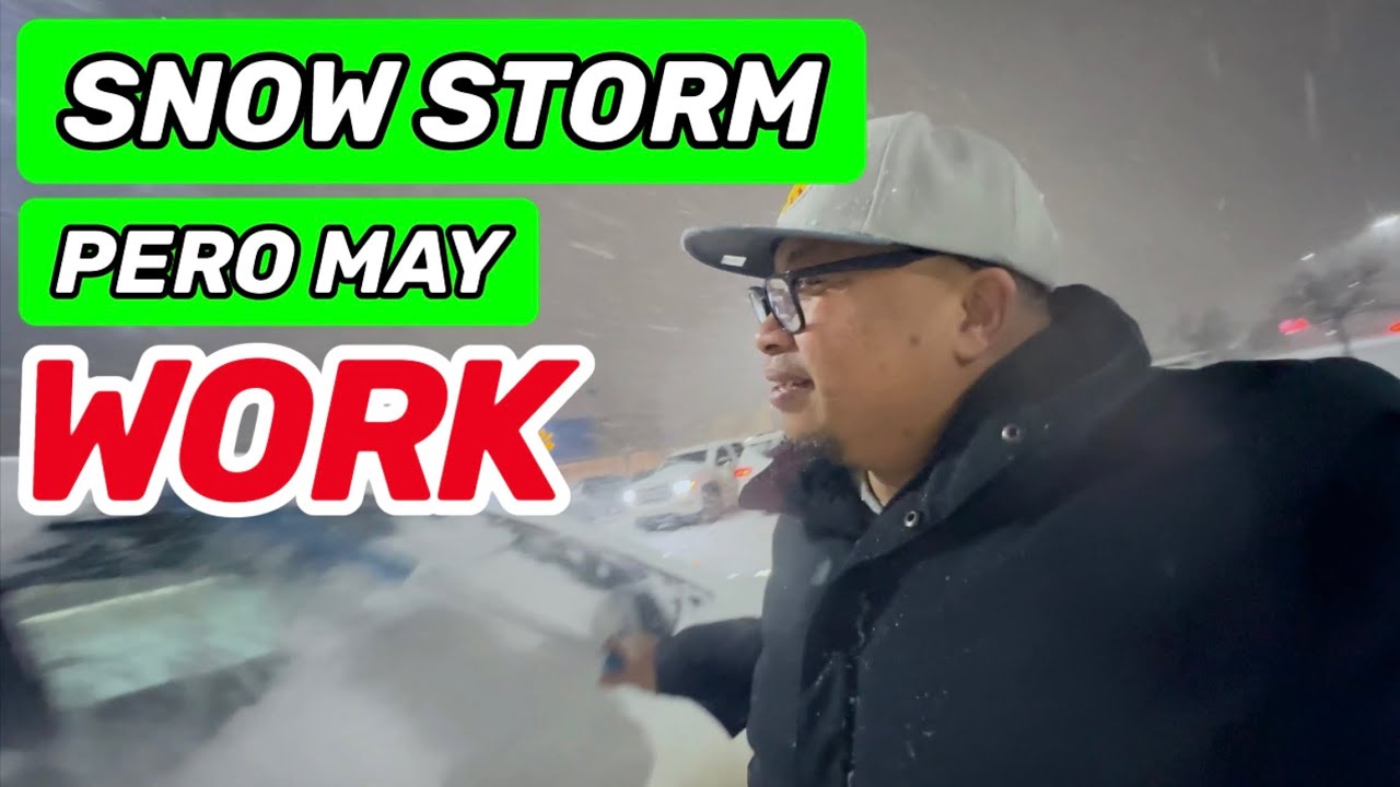Snow storm na naman pero may pasok parin sa trabaho