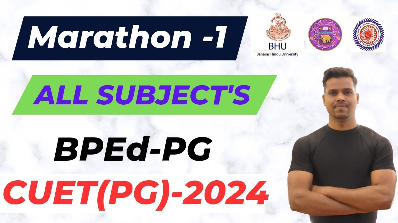 First marathon class//BPEd PG CUET 2024//Physical education Sports.