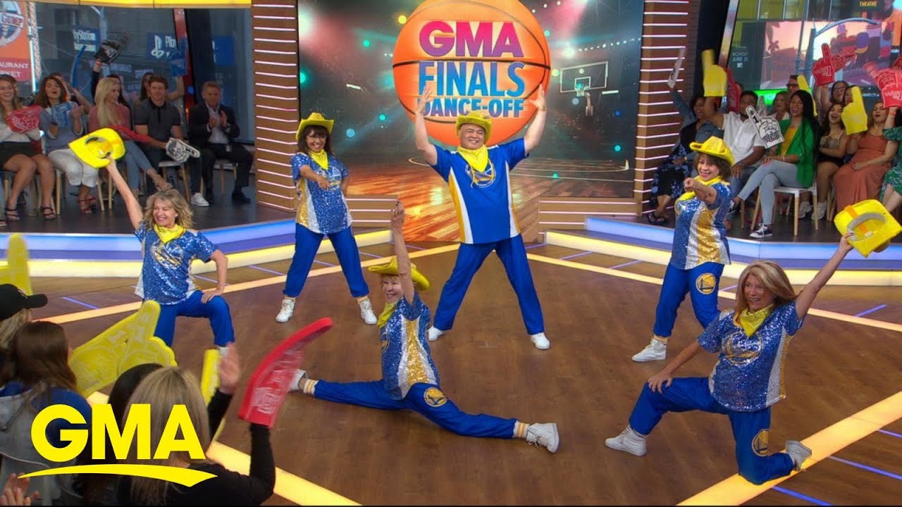 NBA teams' senior dance squad faces off against youth dance team | GMA