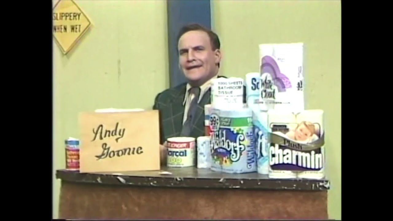 Uncle Floyd Show: Andy Goonie's Toilet Paper Review