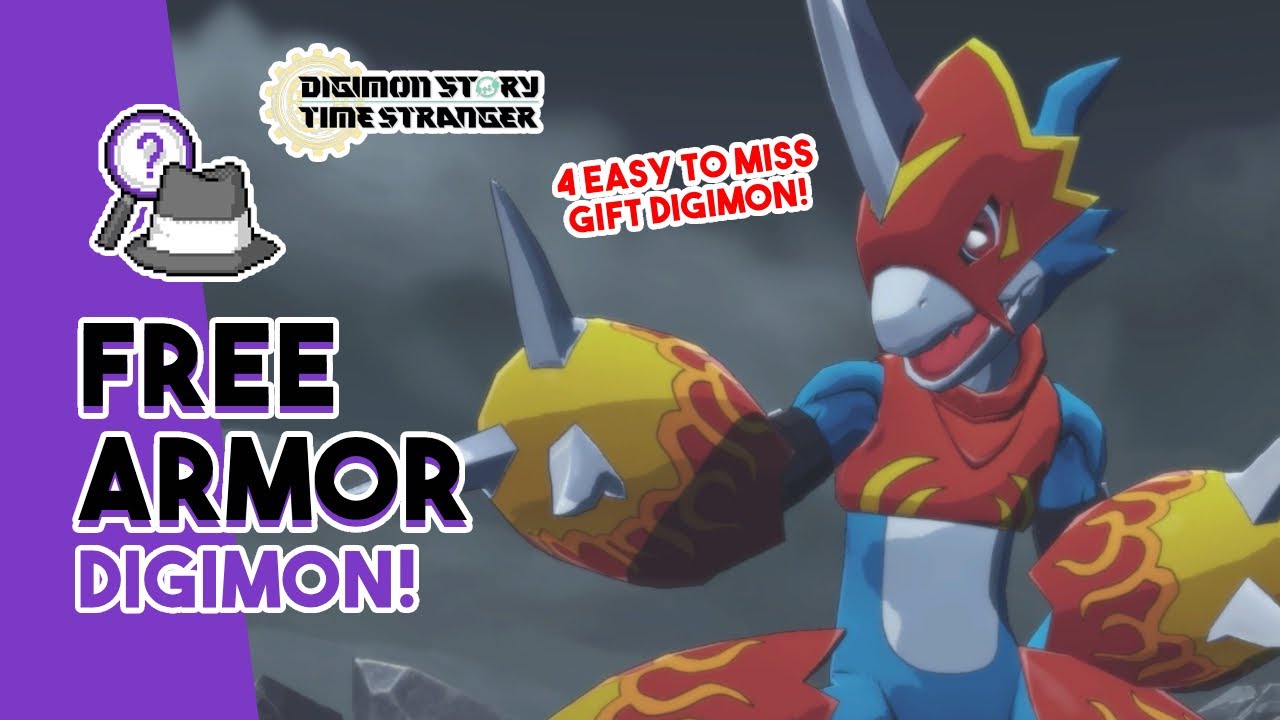 Получите эти доспехи Дигимонов БЕСПЛАТНО в Digimon Story: Time Stranger!