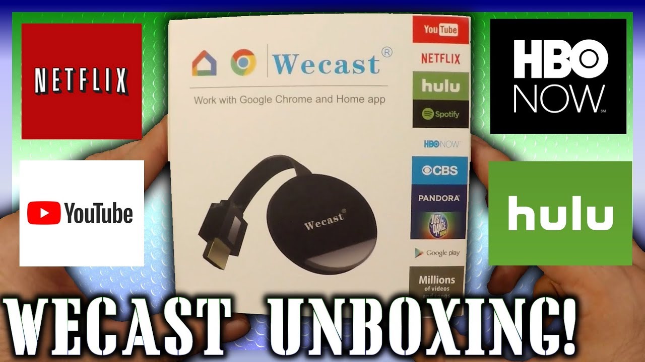 Wecast Unboxing | NEW & IMPROVED AnyCast & MiraCast with NETFLIX HULU HBO YOUTUBE