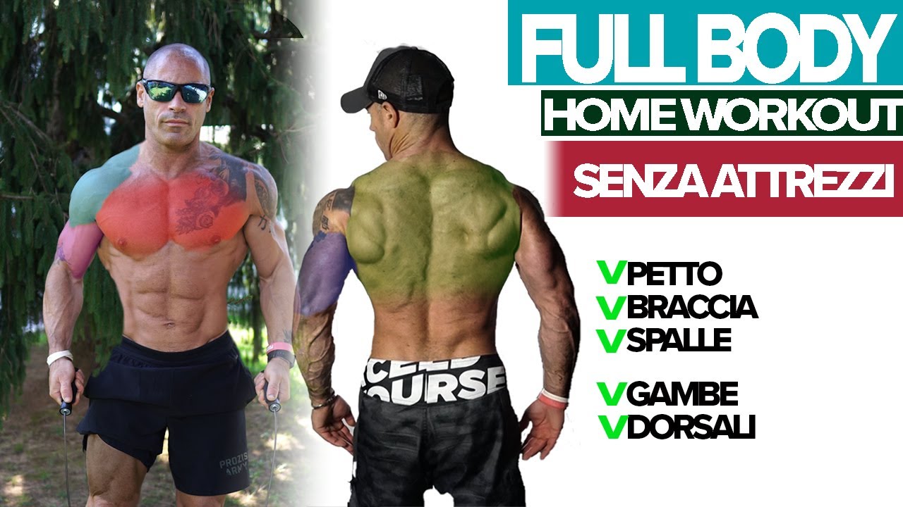 Come Costruire Massa Muscolare a Casa Senza Usare Attrezzi: Full Body Home  Workout
