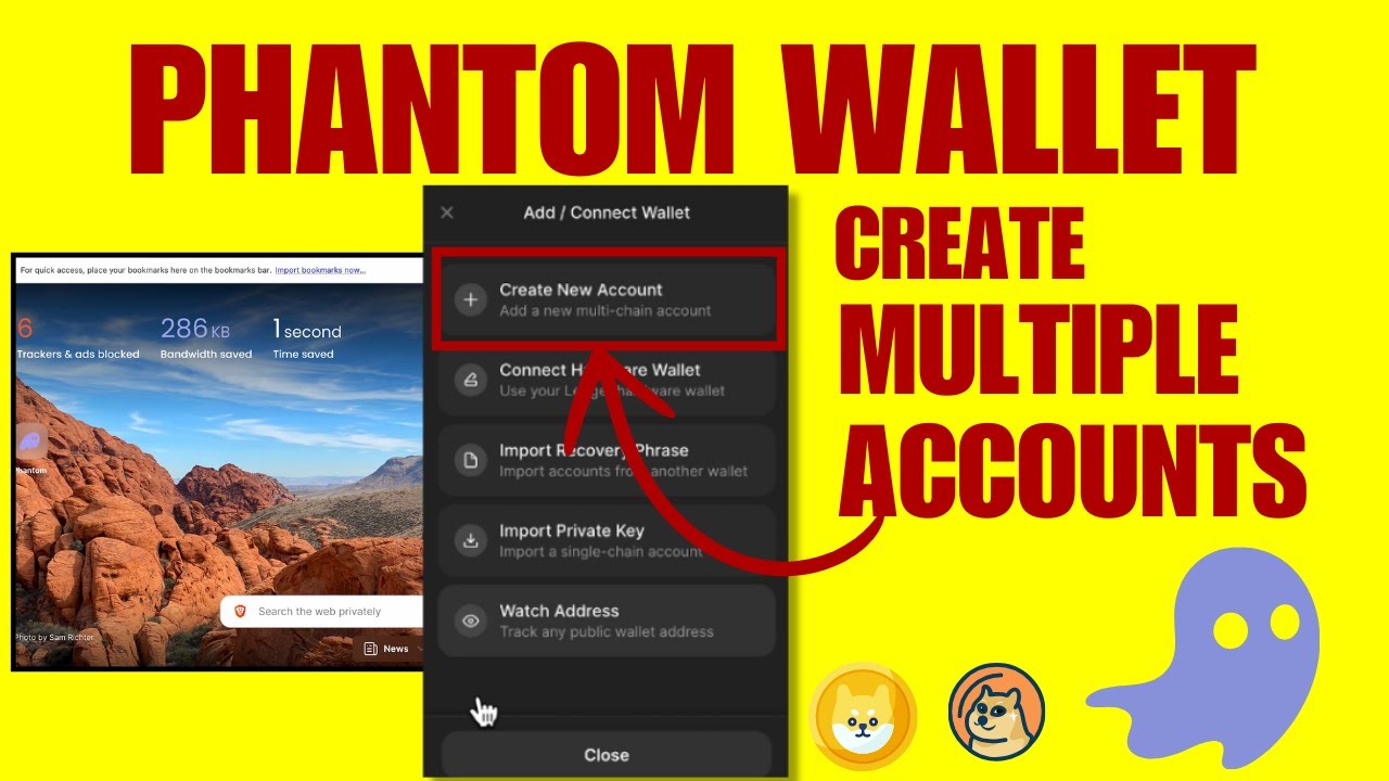 How to Create Multiple Accounts in Phantom Wallets? Phantom Wallet Multiple Accounts