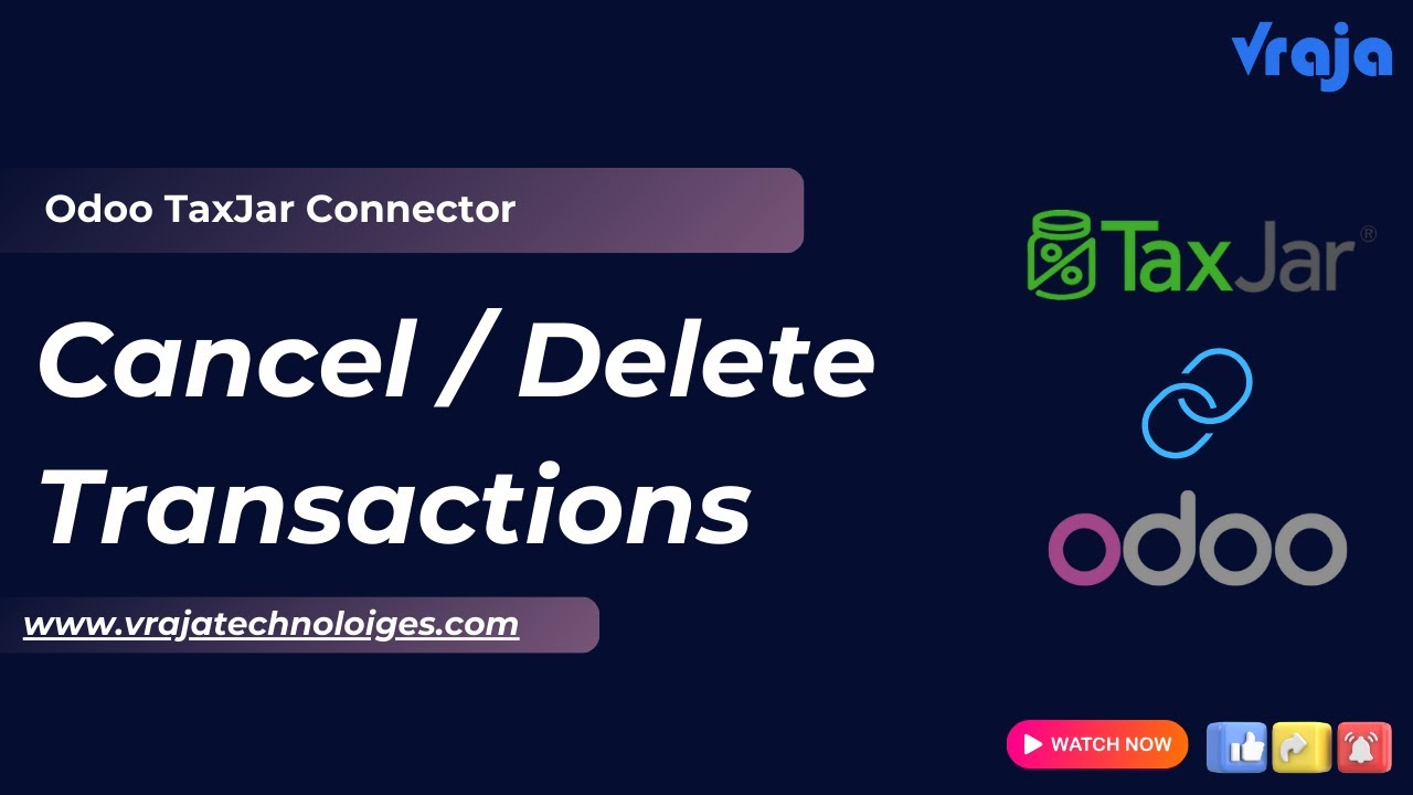 Odoo TaxJar  Cancel / Delete Transactions