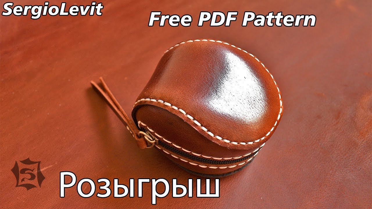 Изделие из кожи крейзи хорс с обработкой/бесплатная выкройка/Free PDF Pattern leather case