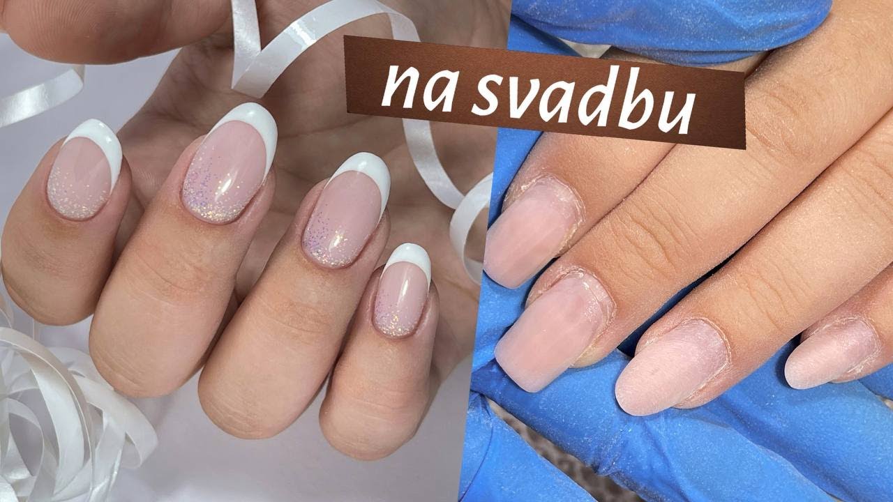 Svadobná manikúra | francúzska | Oľa galéria