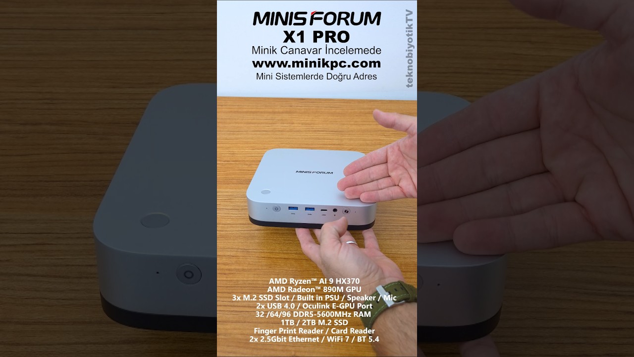 MinisForum X1 Pro İncelemede Soruları Bekliyoruz #shorts #shortvideo #shortsvideo #pc #review #ai