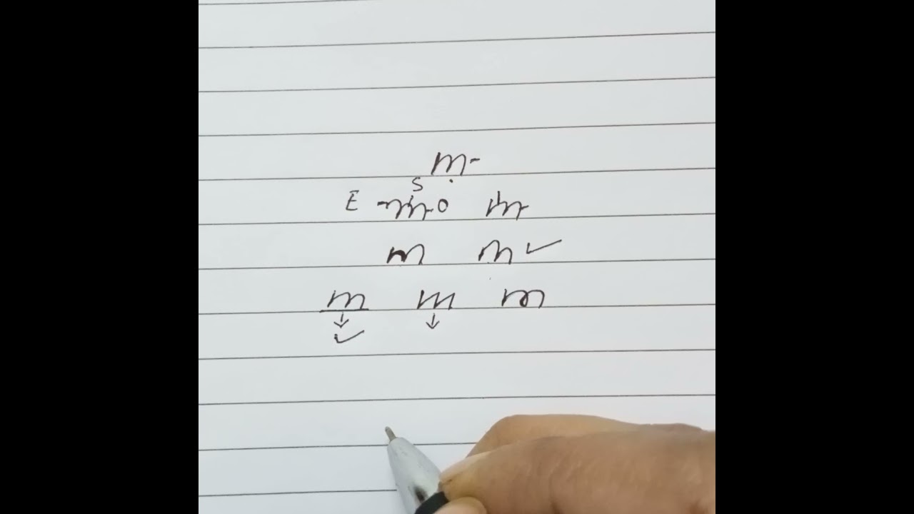 #graphology #lowercaseletter'm' #handwritingtips #selfconsciousness