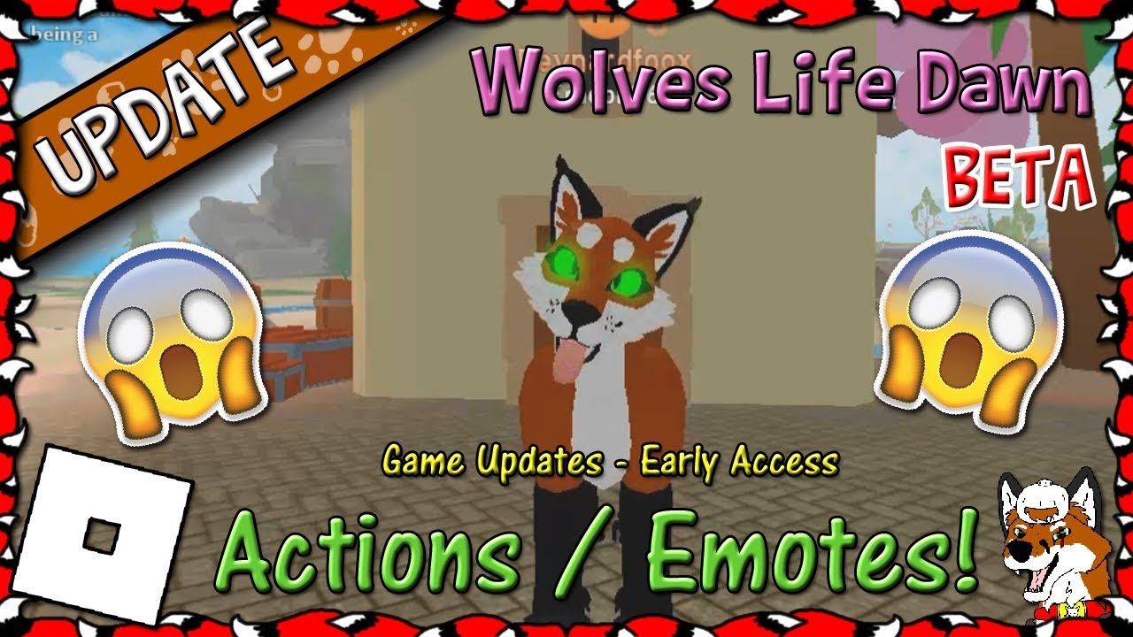 ROBLOX | Wolves Life Dawn BETA - Actions/Emotes! #14 | HD