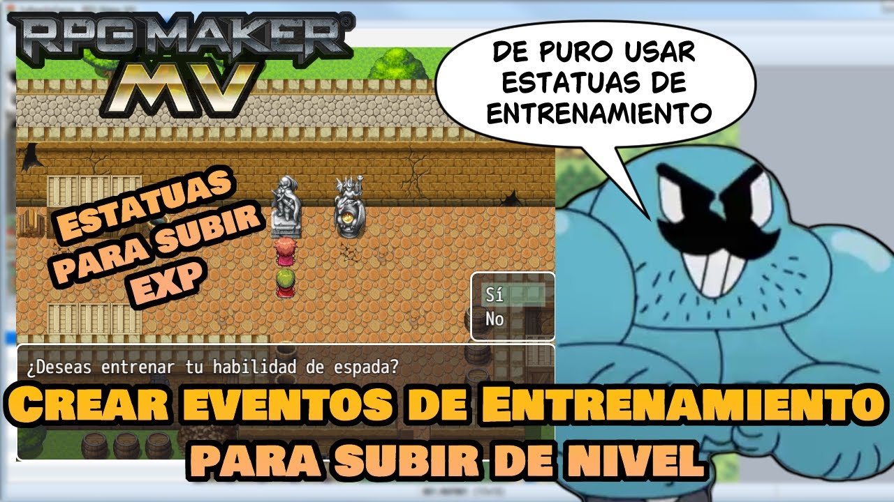 ¿CÓMO CREAR EVENTOS PARA SUBIR DE EXPERIENCIA? | Tutorial RPG Maker MV