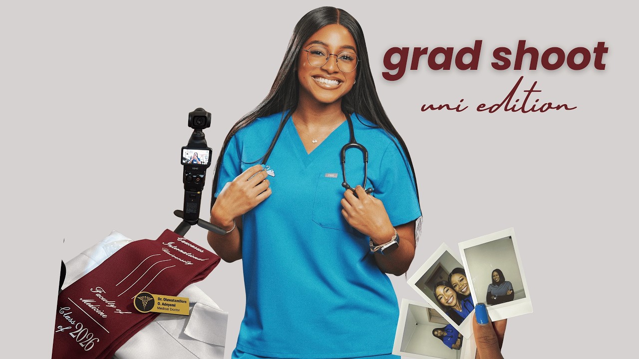 My Medical School Graduation Shoot👩🏾‍⚕️🎓| Uni Edition