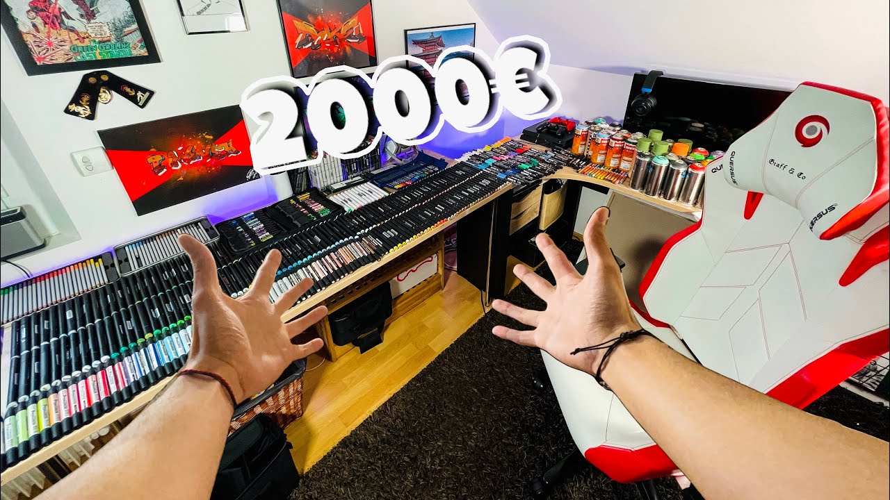 Room Tour | Mon SETUP de DESSIN 2021  ( Jeu CONCOURS )