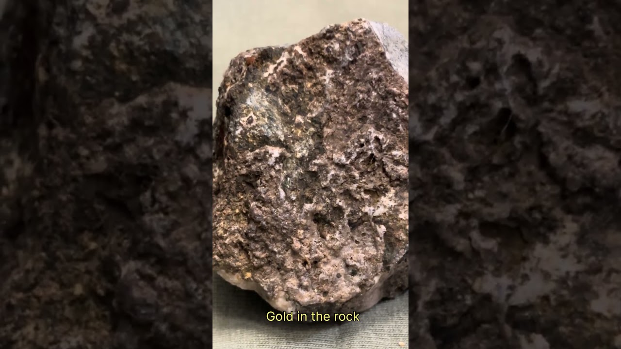 Gold in the rock