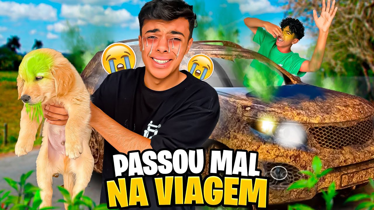 MEU CACHORRINHO PASSOU MAL NA VIAGEM, FIQUEI DESESPERADO!😭 *ele está doente??