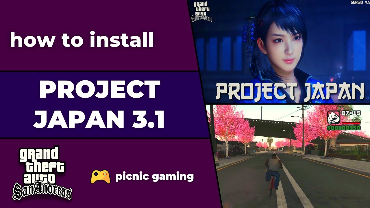 How to install Project Japan 3.1 Mod in Gta Sa | Amazing Japan City in GTA Sa | Japan mod for Gta Sa