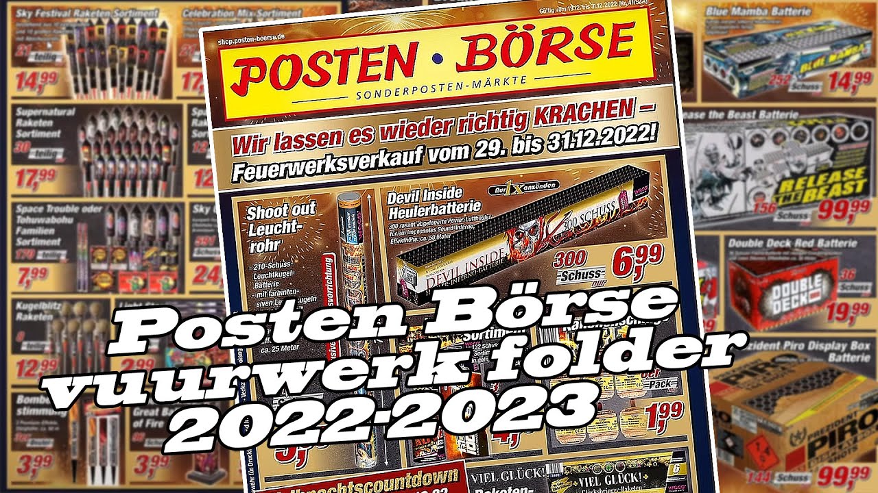 POSTEN BÖRSE (DE) VUURWERK FOLDER 2022-2023