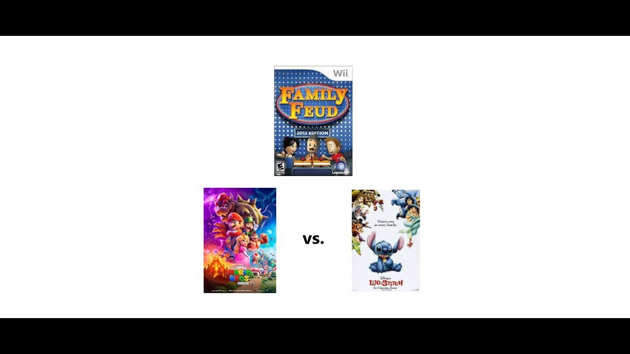 Family Feud 2012 Edition Wii Showdown; Super Mario Bros vs Lilo and Stitch
