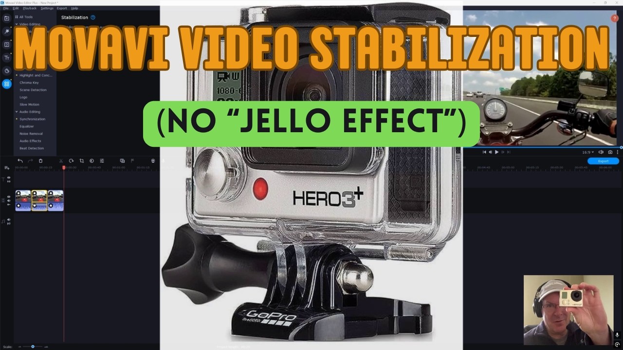 GoPro Video Stabilization using Movavi on a Sportster Without the Jello Effect
