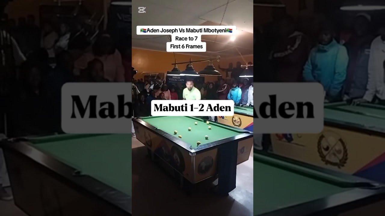 🇿🇦 Aden Joseph vs Mabuti Mbotyeni 🇿🇦Race to 7, First 7 frames🇿🇦🎱🔥🔥🔥🔥