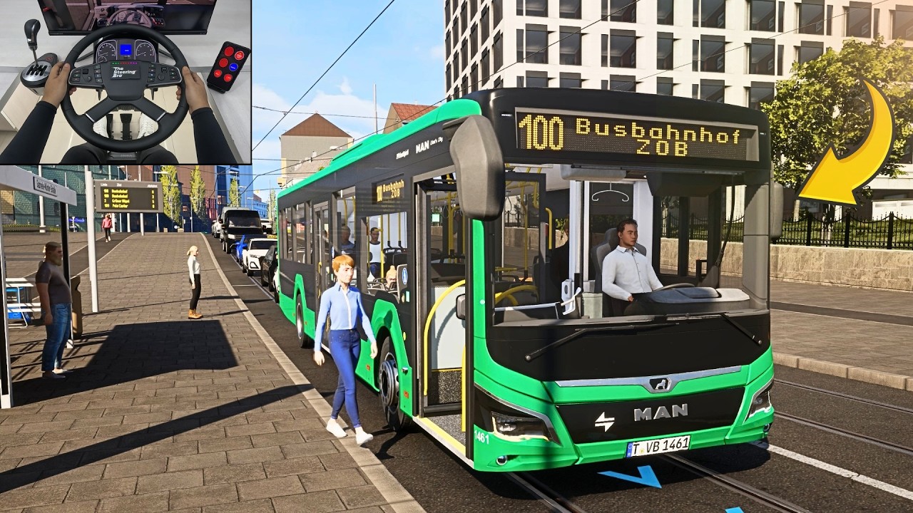 Realistic Bus Simulator 2025 - New City Transport Simulator: Bus | Steering Wheel Gameplay