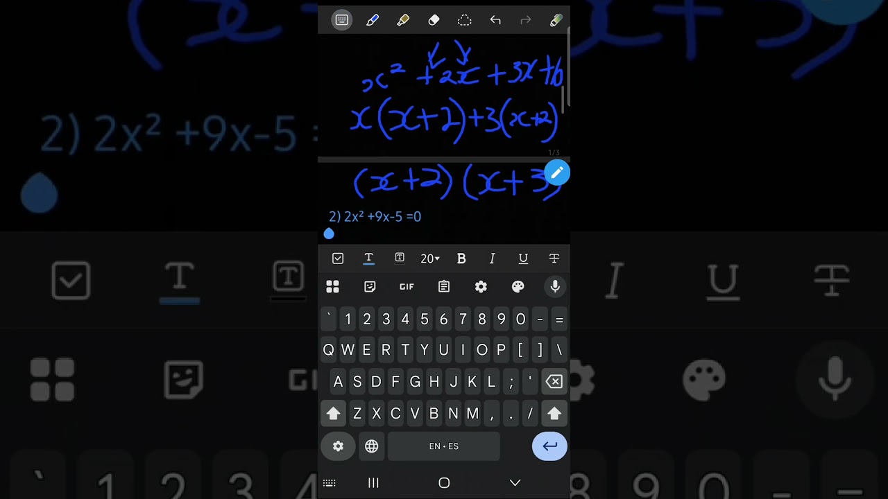 Solving Quadratic Equations By Factorisation