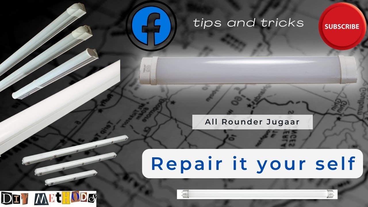 How to repair 54w factor Led tube light / How to open Led Tube Light