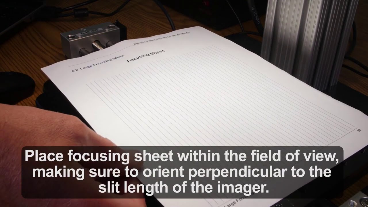 Tutorial – Benchtop Hyperspectral System: focusing