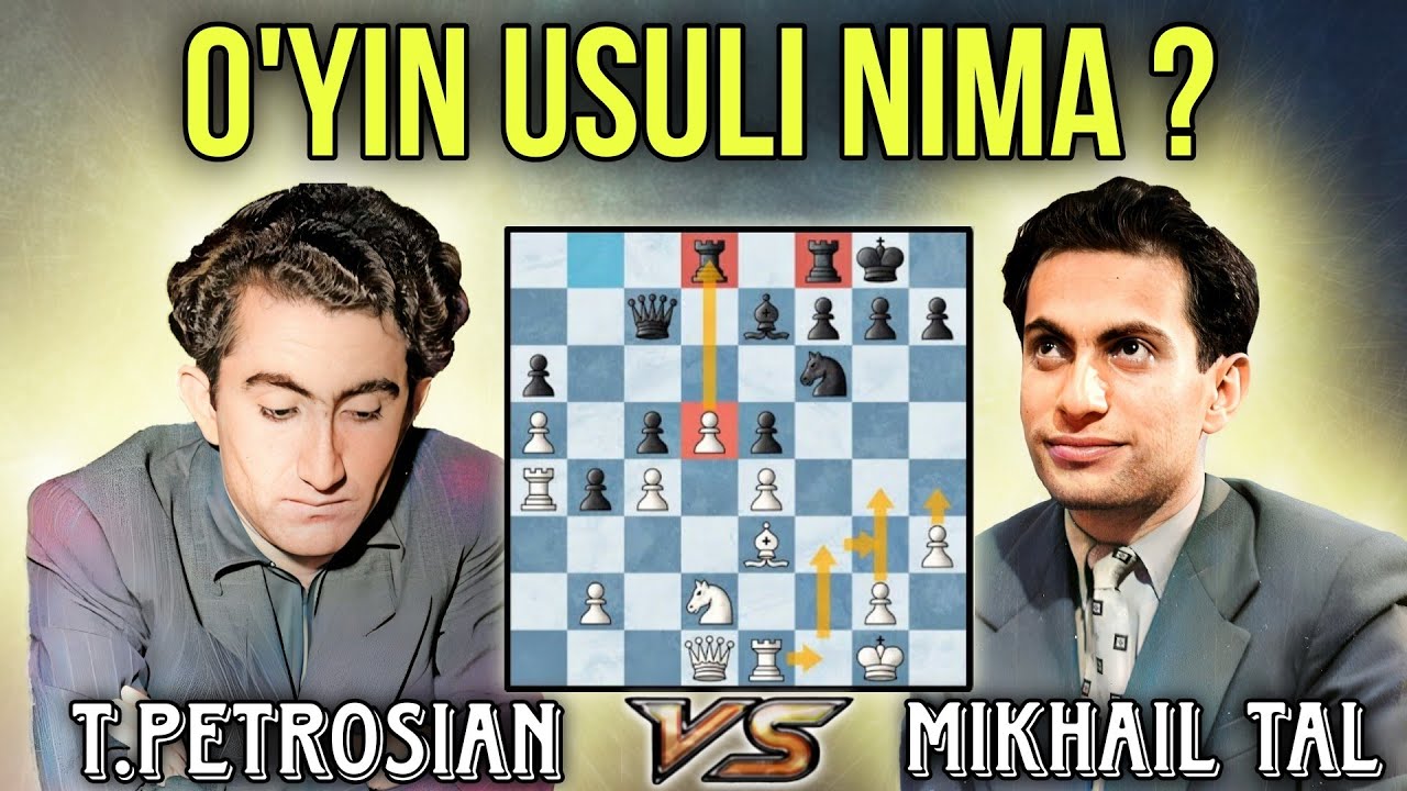 Shaxmatchi o'yin uslubi nima ? | Mikhail Tal vs Tigran Petrosian 1958 | @Mamlakatlar-j7v