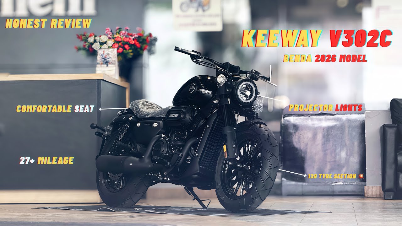 KEEWAY BENDA V302C 2026 MODEL REVIEW || ON ROAD PRICE & ALL COLOURS DETAILS || RC RIDER HZB VLOGS