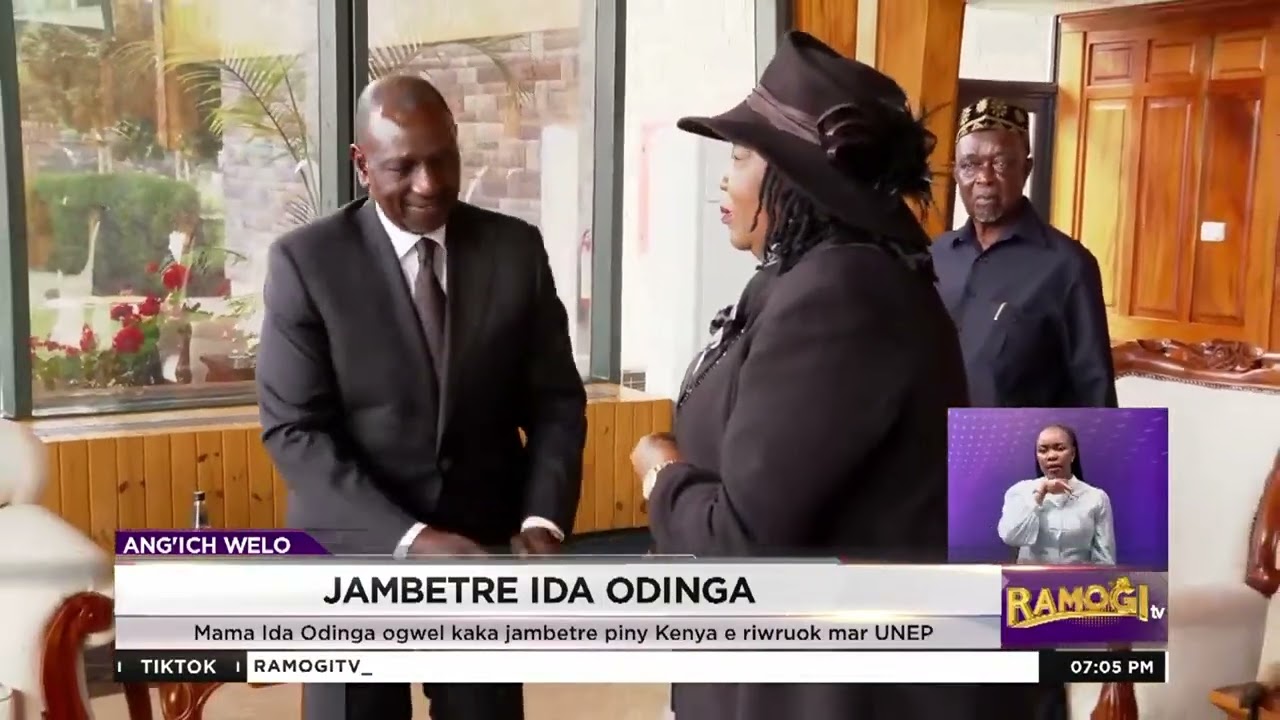 Dr. IDA ODINGA ogwel jambetre piny Kenya e UNEP | #RamogiTV