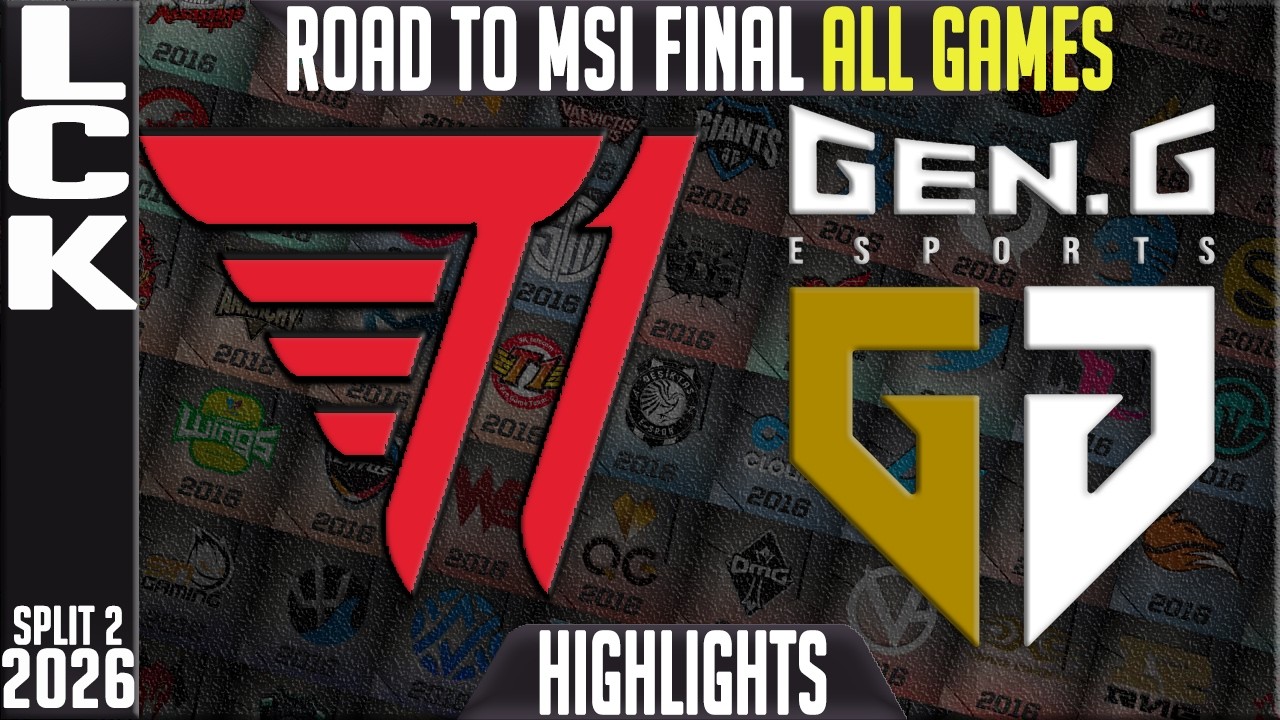 T1 vs GEN Highlights ALL GAMES | LCK Road To MSI Round 5 2026 | T1 vs GenG