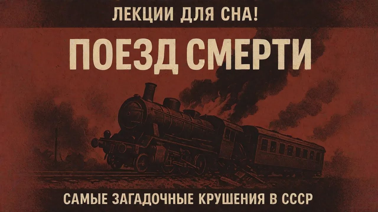 ЛЕКЦИИ ДЛЯ СНА! “ПОЕЗД СМ*РТИ”  САМЫЕ ЗАГАДОЧНЫЕ КРУШЕНИЯ В СССР