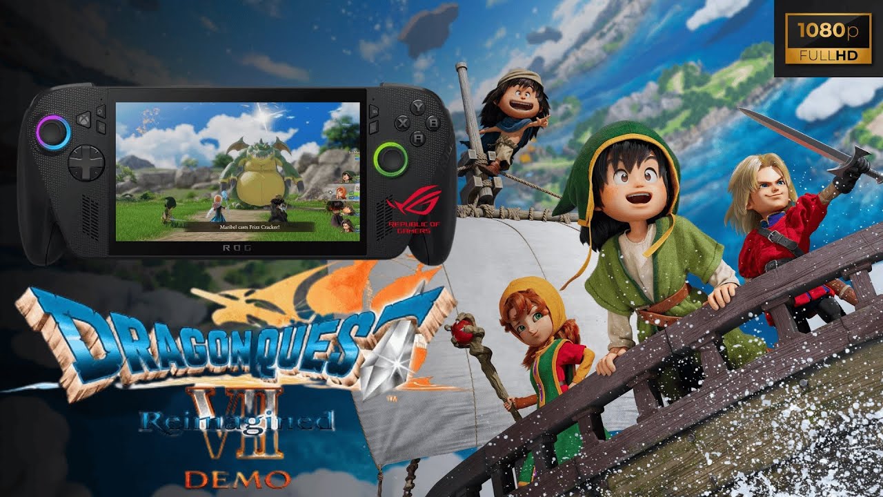 ASI ES DRAGON QUEST VII Reimagined EN TU ASUS ROG XBOX ALLY X a 1080p con gráficos en ALTO 🔆