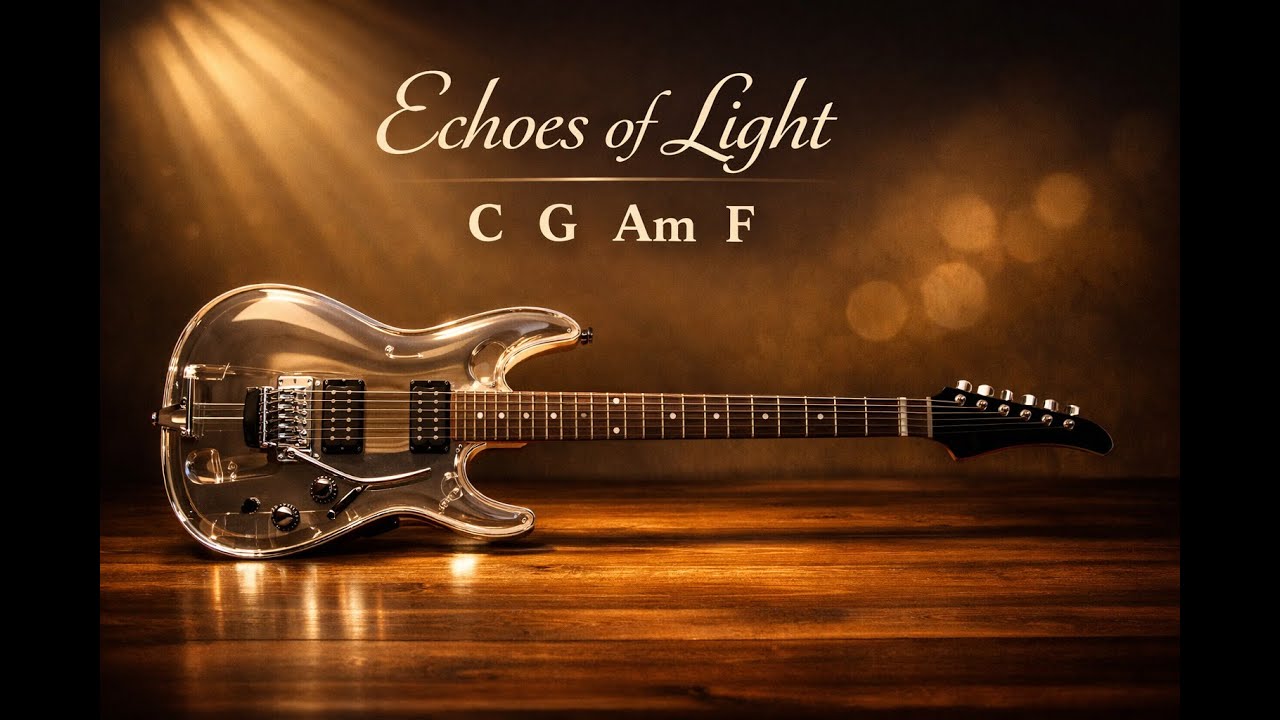 Echoes of Light | Slow Emotional Guitar Backing Track in C Major