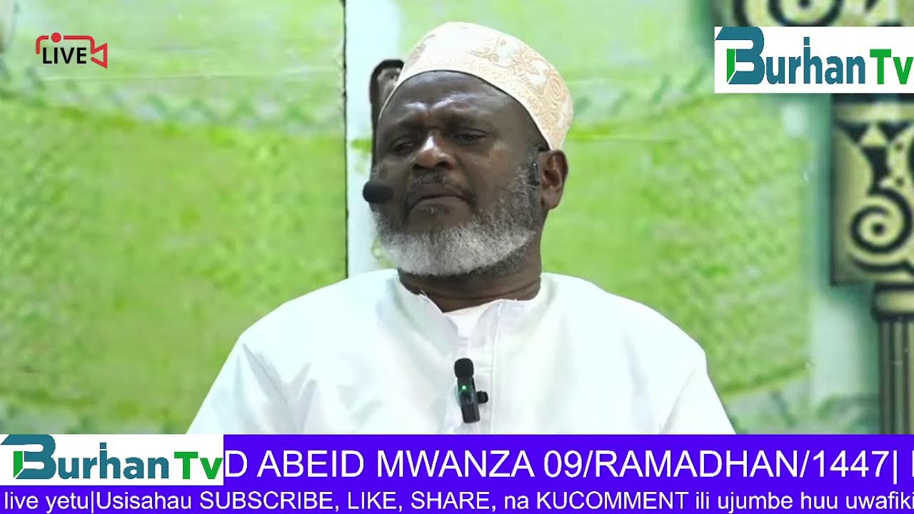 #LIVE: TAFSIRI YA QUR-AN || SHEIKH KOMBO ALLY FUNDI || MASJID ABEID MWANZA 09/RAMADHAN/1447