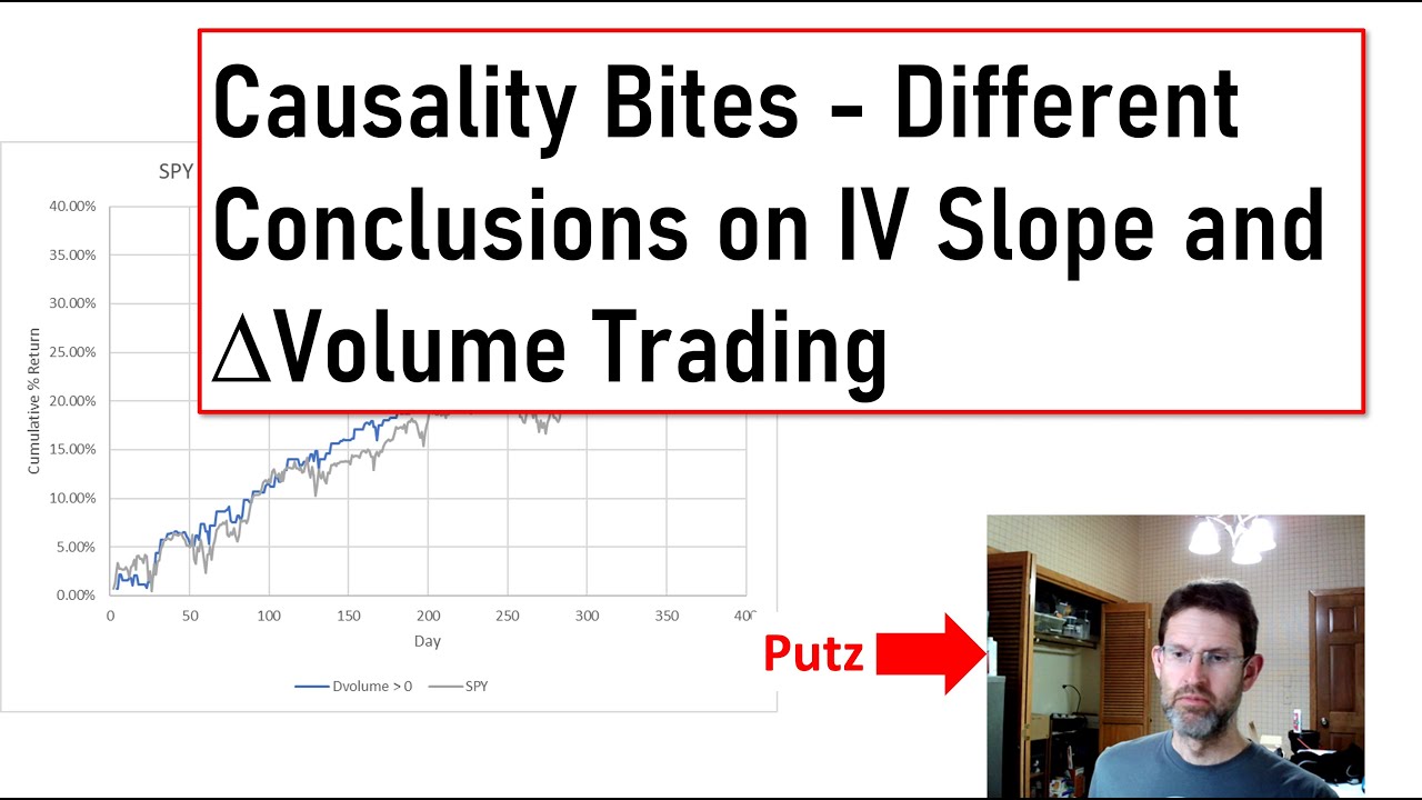Causality Bites - Different Conclusions on IV Slope and DVolume Trading Strategies