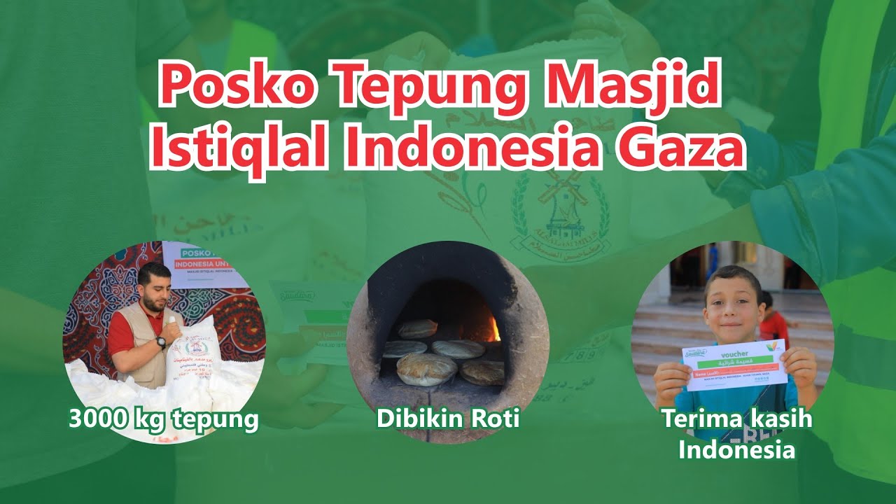 ADA 3000KG TEPUNG GRATIS DI POSKO MASJID ISTIQLAL INDONESIA